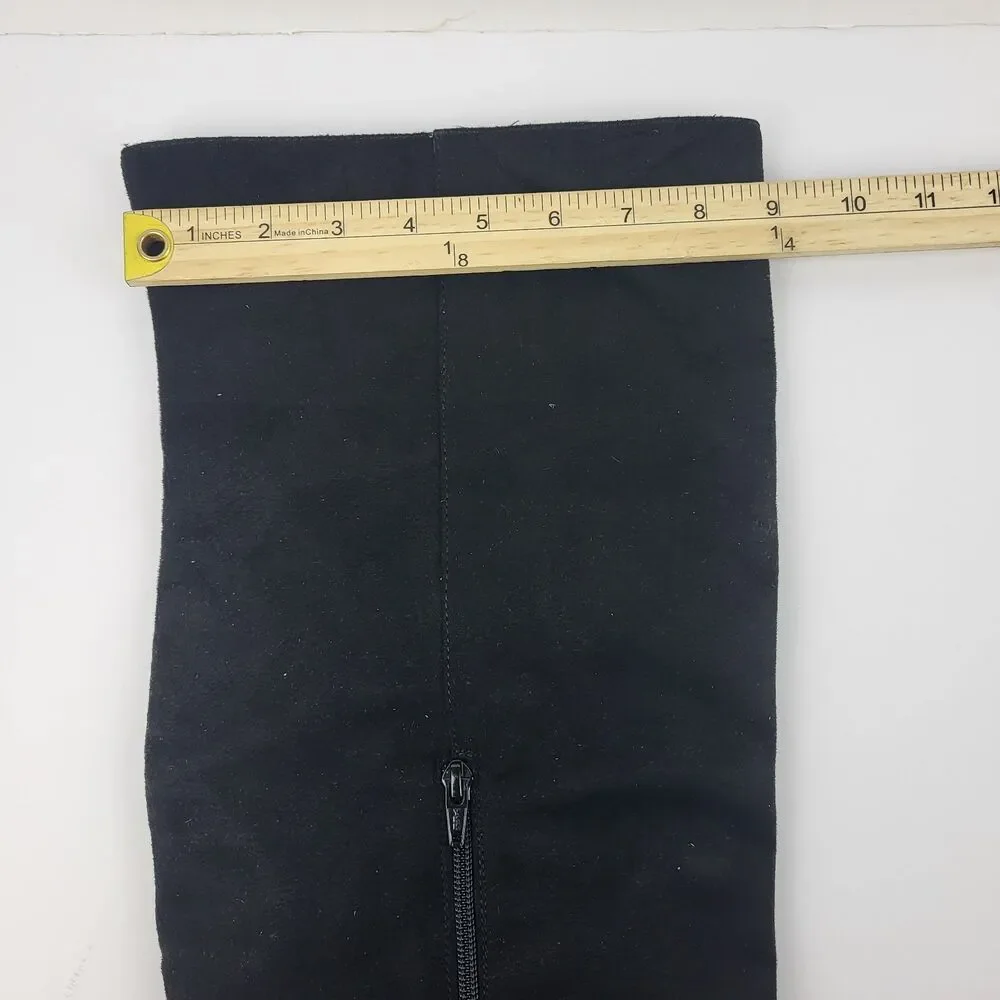 Seychelles Paradise City Women's Fabric Over the Knee Boots Black Size 10